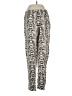 H&M 100% Viscose Animal Print Silver Casual Pants Size 4 - photo 2