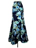 Sequin Hearts 100% Polyester Floral Blue Formal Skirt Size 5 - photo 1