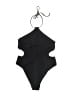 Parade Solid Black One Piece Swimsuit Size L - photo 2