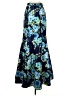 Sequin Hearts 100% Polyester Floral Blue Formal Skirt Size 5 - photo 2