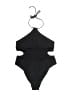 Parade Solid Black One Piece Swimsuit Size L - photo 1