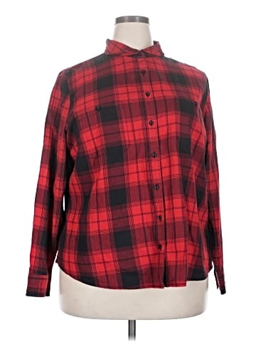 St. John's Bay Long Sleeve Button-Down Shirt (view 1)