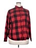 St. John's Bay 100% Cotton Plaid Red Long Sleeve Button-Down Shirt Size XXL - photo 1
