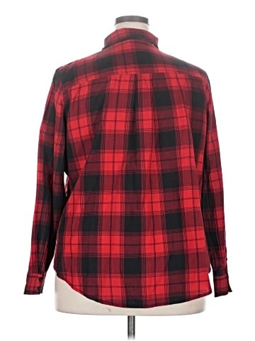 St. John's Bay Long Sleeve Button-Down Shirt (view 2)