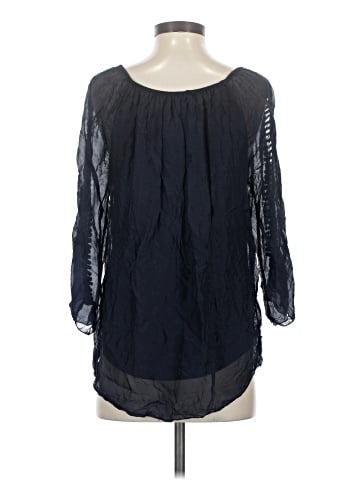 Tempo Paris 3/4 Sleeve Silk Top (view 2)