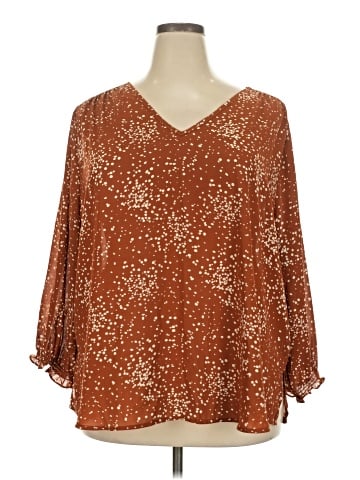 Monday Fun 3/4 Sleeve Blouse (view 1)