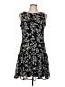 Calvin Klein 100% Polyester Graphic Black Cocktail Dress Size 10 - photo 1