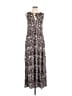 Max Studio Animal Print Brown Casual Dress Size L - photo 1