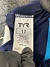 TYR Color Block Blue One Piece Swimsuit Size 12 - photo 3