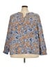J.Jill Paisley Blue 3/4 Sleeve Blouse Size 3X - photo 1