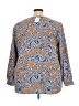 J.Jill Paisley Blue 3/4 Sleeve Blouse Size 3X - photo 2