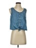 Forever 21 Blue Sleeveless Blouse Size S - photo 1