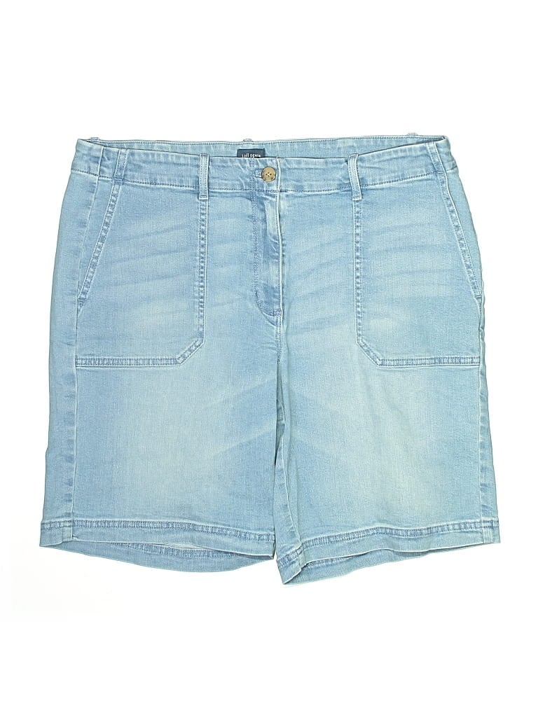 Pre-owned Jjill Denim Shorts In Blue