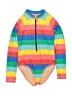 Crewcuts Stripes Pink One Piece Swimsuit Size 8 - photo 1