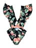 Cupshe Tropical Black One Piece Swimsuit Size L - photo 2