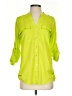 Calvin Klein 100% Polyester Green 3/4 Sleeve Blouse Size XS - photo 1