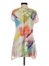 Impulse California Tie-dye Green Short Sleeve Blouse Size S - photo 2