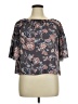 The Impeccable Pig Gray Short Sleeve Blouse Size 16 - photo 1