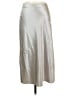 Vince. 100% Polyester Solid Silver Casual Skirt Size S - photo 1