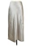 Vince. 100% Polyester Solid Silver Casual Skirt Size S - photo 2