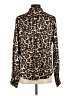 Ofeefan Animal Print Brown Long Sleeve Blouse Size M - photo 2