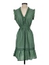 Max Studio Hearts Green Casual Dress Size S - photo 1