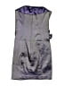 Jessica McClintock Metallic Silver Purple Cocktail Dress Size 6 - photo 2