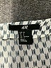 H&M 100% Polyester Silver 3/4 Sleeve Blouse Size 4 - photo 7