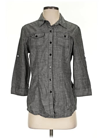 Harve Benard 3/4 Sleeve Button-Down Shirt (view 1)