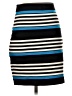 Express Stripes Blue Casual Skirt Size 4 - photo 1