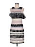 Parker 100% Polyester Graphic Gray Cocktail Dress Size M - photo 1