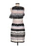 Parker 100% Polyester Graphic Gray Cocktail Dress Size M - photo 2