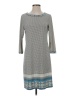 Max Studio Print Gray Casual Dress Size S - photo 1