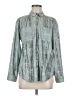 Pilcro Metallic Teal Long Sleeve Blouse Size M - photo 1