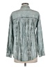 Pilcro Metallic Teal Long Sleeve Blouse Size M - photo 2