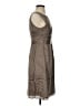 J.Crew 100% Silk Solid Brown Cocktail Dress Size 2 - photo 4