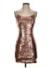 Lulus 100% Polyester Metallic Brown Cocktail Dress Size S - photo 1