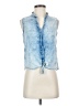 Bella Dahl 100% Cotton Blue Sleeveless Button-Down Shirt Size XS - photo 1