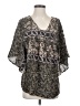 Sunner 100% Silk Black 3/4 Sleeve Silk Top Size S - photo 1