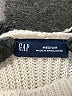 Gap 100% Cotton Solid Ivory Turtleneck Sweater Size M - photo 7