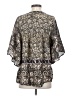 Sunner 100% Silk Black 3/4 Sleeve Silk Top Size S - photo 2