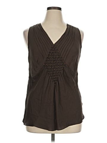 Alfani Sleeveless Silk Top (view 1)