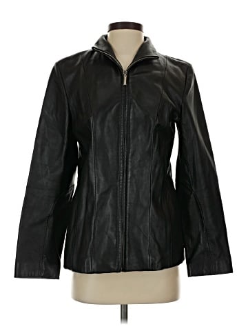 New York & Company Leather Jacket (view 1)