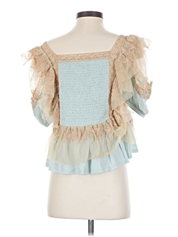 Forever That Girl for Anthropologie Short Sleeve Blouse (view 2)