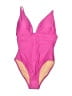 J.Crew Color Block Pink One Piece Swimsuit Size 8 - photo 1