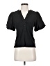 DKNY Black Short Sleeve Blouse Size S - photo 1