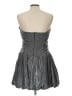 Alex & Sophia 100% Polyester Metallic Silver Cocktail Dress Size 13 - 14 - photo 2