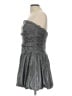 Alex & Sophia 100% Polyester Metallic Silver Cocktail Dress Size 13 - 14 - photo 5