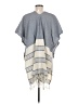 Tribe Alive 100% Cotton Gray Blue Poncho One size - photo 2
