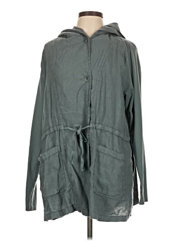Flax Raincoat (view 1)